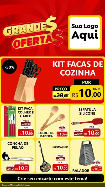 Modelo de Rede Social para Stories com o tema Grandes Ofertas para Utilidades Domésticas