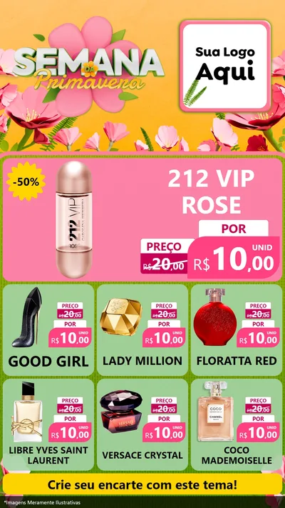 Modelo de Rede Social para Stories com o tema Semana da Primavera para Perfumes