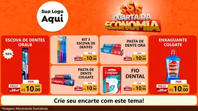 Modelo de TV para TV Horizontal com o tema Quarta da Economia para Higiene Pessoal