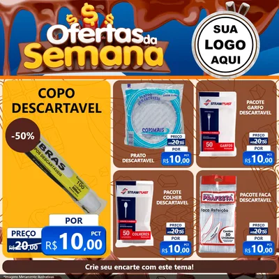 Modelo de Rede Social para Feed Facebook com o tema Ofertas da Semana - Páscoa para Embalagens