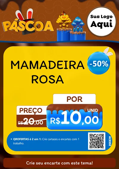 Modelo de Cartaz para Cartaz A4 Vertical com o tema Páscoa para Bebês