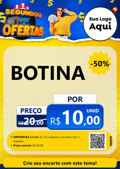 Modelo de Cartaz para Cartaz A4 Vertical com o tema Segundou de Ofertas para Agropecuária