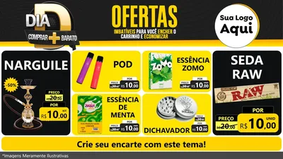 Modelo de TV para TV Horizontal com o tema Dia D Mais Economia para Tabacaria