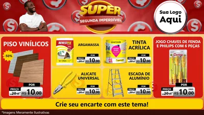 Modelo de TV para TV Horizontal com o tema Super Segunda Imperdível para Material para Construção
