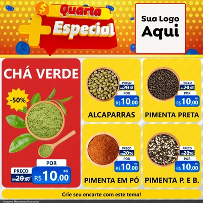 Modelo de Rede Social para Feed Facebook com o tema Quarta Mais Especial para Produtos Naturais