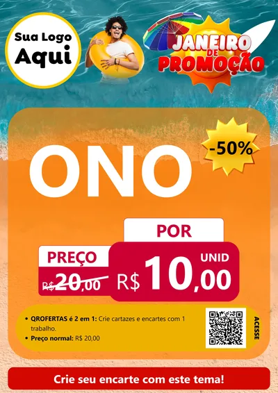 Modelo de Cartaz para Cartaz A4 Vertical com o tema Janeiro de Promoção para Óticas