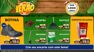 Modelo de TV para TV Horizontal com o tema Verão para Agropecuária