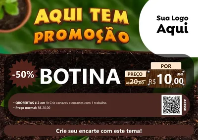 Modelo de Cartaz para Cartaz A4 Horizontal com o tema Aqui tem Promoção para Agropecuária