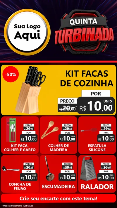 Modelo de Rede Social para Stories com o tema Quinta Turbinada para Utilidades Domésticas