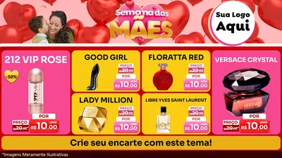 Modelo de TV para TV Horizontal com o tema Semana Das Mães para Perfumes