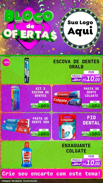 Modelo de TV para TV Vertical com o tema Bloco de Ofertas para Higiene Pessoal