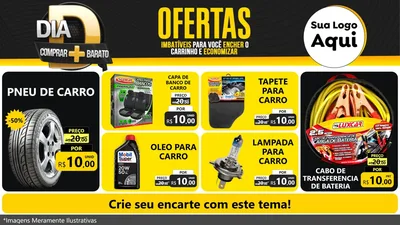 Modelo de TV para TV Horizontal com o tema Dia D Mais Economia para Auto peças