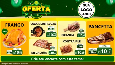 Modelo de TV para TV Horizontal com o tema Oferta para Assados