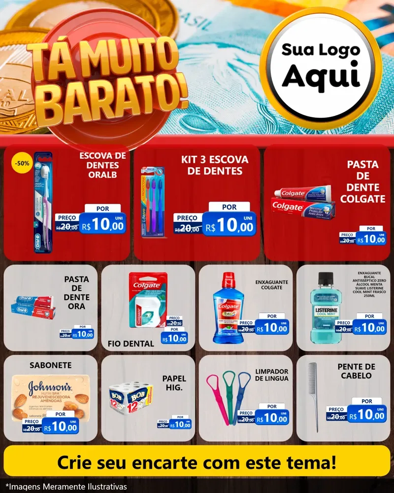 Modelo de Rede Social para Feed Instagram com o tema Está Muito Barato para Higiene Pessoal