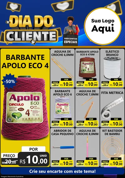 Modelo de Encarte para Encarte A4 Vertical