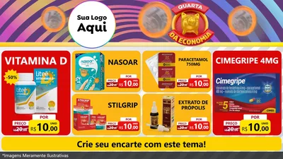 Modelo de TV para TV Horizontal com o tema Quarta da Economia para Farmácia
