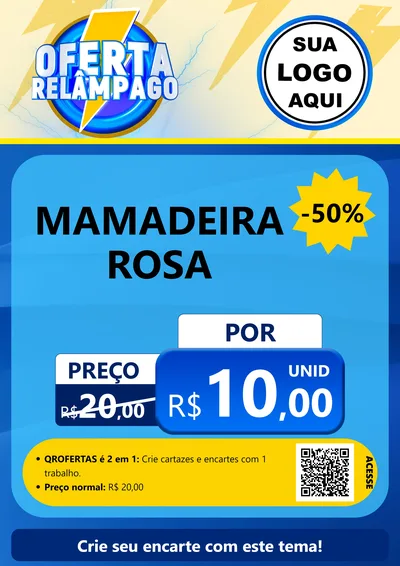 Modelo de Cartaz para Cartaz A4 Vertical com o tema Oferta Relâmpago para Bebês