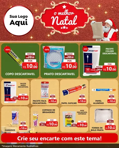 Modelo de Rede Social para Feed Instagram com o tema O Melhor Natal para Embalagens