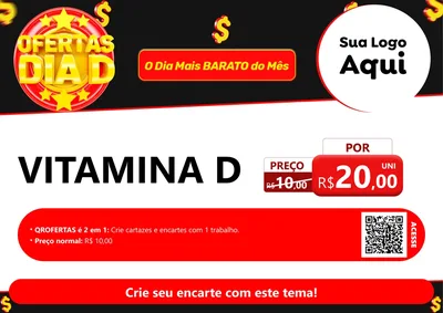 Modelo de Cartaz para Cartaz A4 Horizontal com o tema Dia D para Farmácia