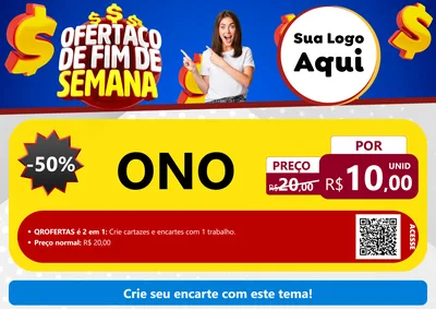 Modelo de Cartaz para Cartaz A4 Horizontal com o tema Ofertaço de Fim de Semana para Óticas