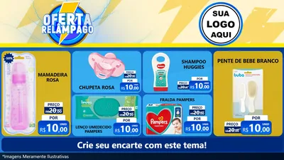 Modelo de TV para TV Horizontal com o tema Oferta Relâmpago para Bebês