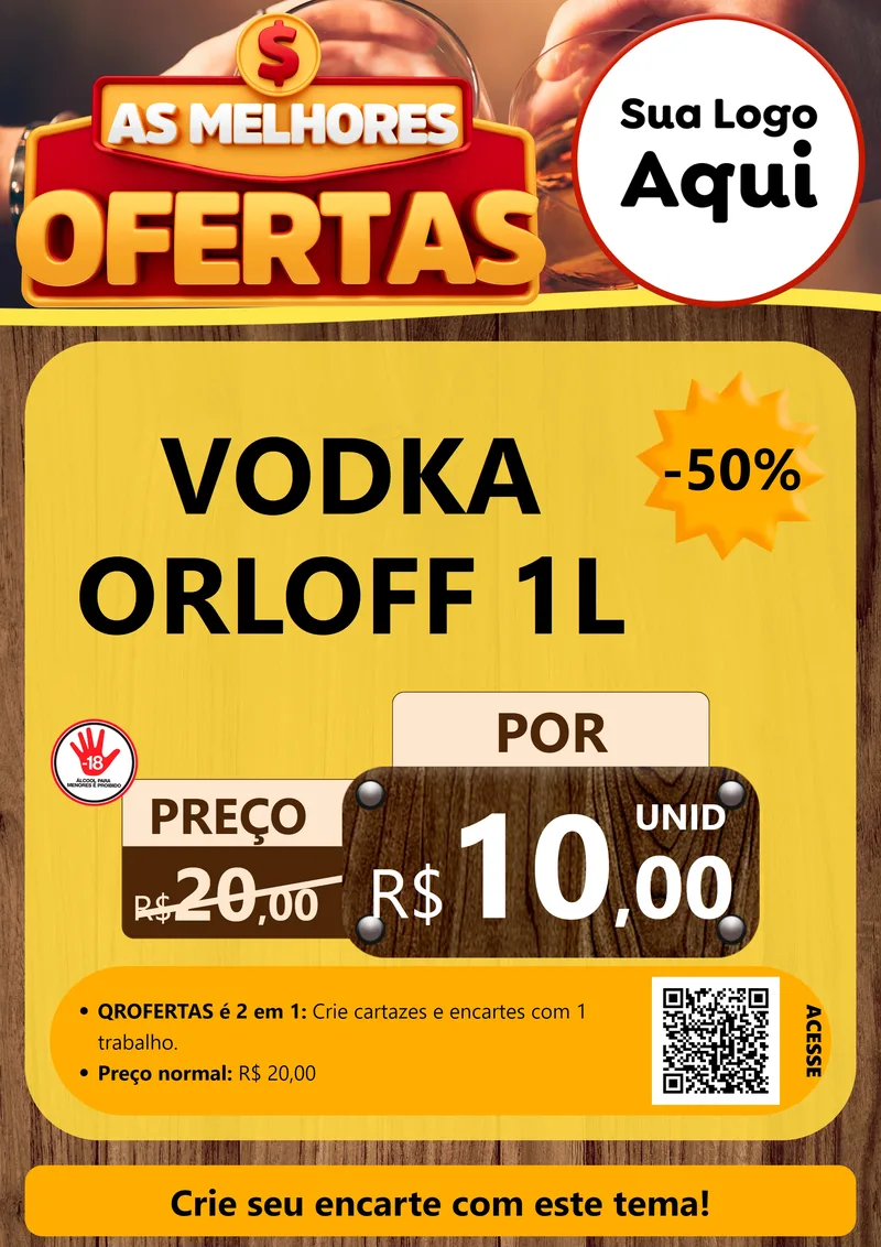 Modelo de Cartaz para Cartaz A4 Vertical com o tema As Melhores Ofertas para Distribuidora de bebidas