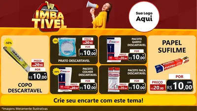 Modelo de TV para TV Horizontal com o tema Fim de Semana Imbatível para Embalagens