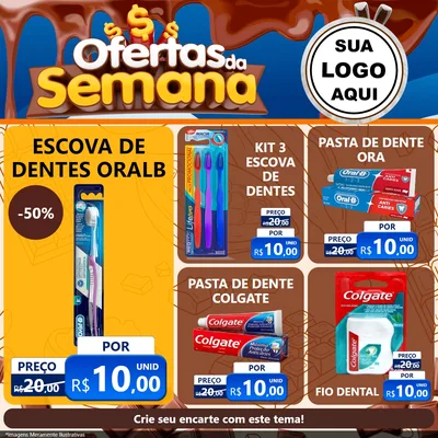 Modelo de Rede Social para Feed Facebook com o tema Ofertas da Semana - Páscoa para Higiene Pessoal