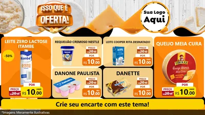 Modelo de TV para TV Horizontal com o tema Isso Que É Oferta para Frios e Laticínios