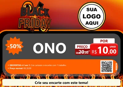 Modelo de Cartaz para Cartaz A4 Horizontal com o tema Black Friday para Óticas