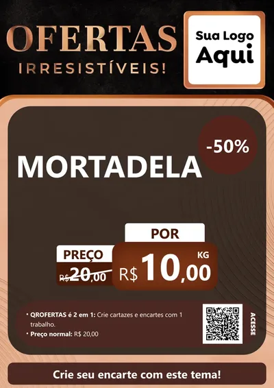 Modelo de Cartaz para Cartaz A4 Vertical com o tema Ofertas Irresistíveis! para Frios e Laticínios