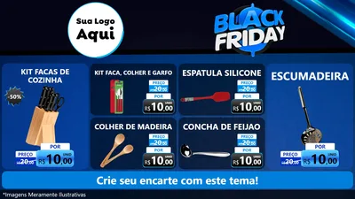 Modelo de TV para TV Horizontal com o tema Black Friday para Utilidades Domésticas