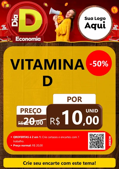 Modelo de Cartaz para Cartaz A4 Vertical