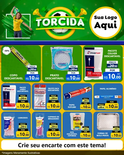 Modelo de Rede Social para Feed Instagram com o tema Torcida para Embalagens