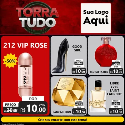 Modelo de Rede Social para Feed Facebook com o tema Torra Tudo para Perfumes
