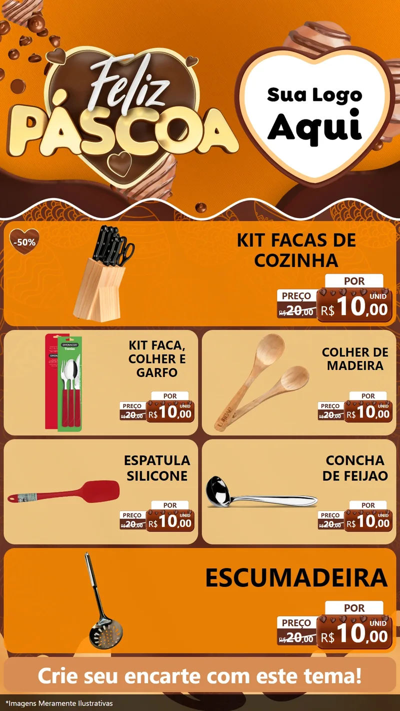 Modelo de TV para TV Vertical com o tema Feliz Páscoa para Utilidades Domésticas
