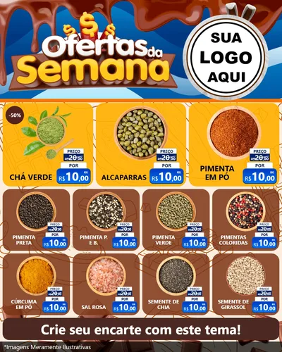 Modelo de Rede Social para Feed Instagram com o tema Ofertas da Semana - Páscoa para Produtos Naturais