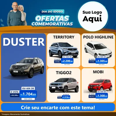 Modelo de Rede Social para Feed Facebook com o tema Dia do Idoso