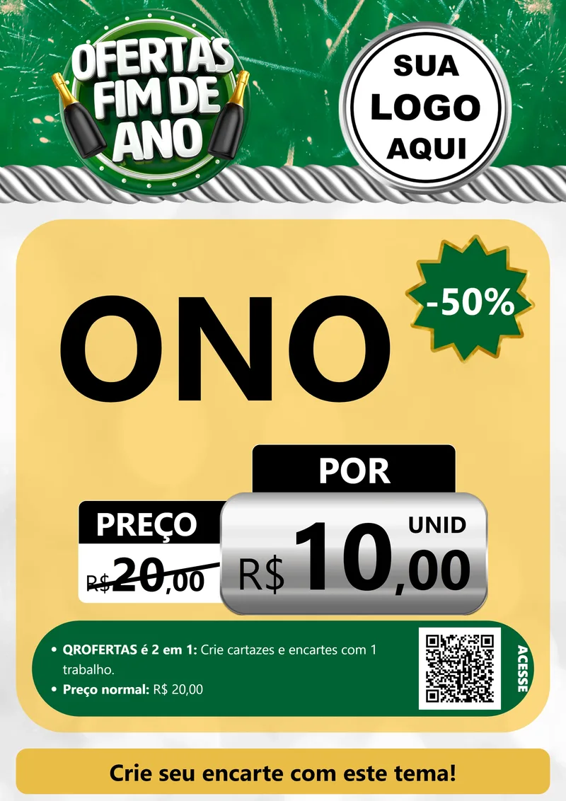 Modelo de Cartaz para Cartaz A4 Vertical com o tema Ofertas Fim de Ano para Óticas