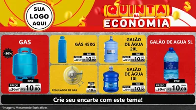 Modelo de TV para TV Horizontal com o tema Quinta da Economia para Água e gás