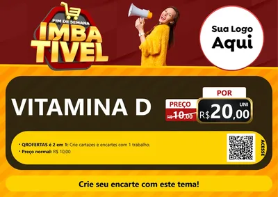 Modelo de Cartaz para Cartaz A4 Horizontal com o tema Fim de Semana Imbatível para Farmácia