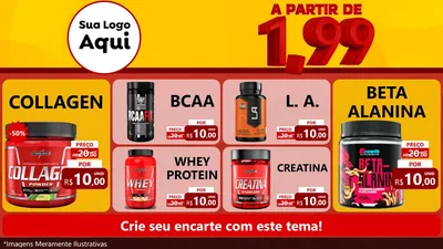 Modelo de TV para TV Horizontal com o tema A Partir de Um e Noventa e Nove - 1,99 para Suplementos alimentares