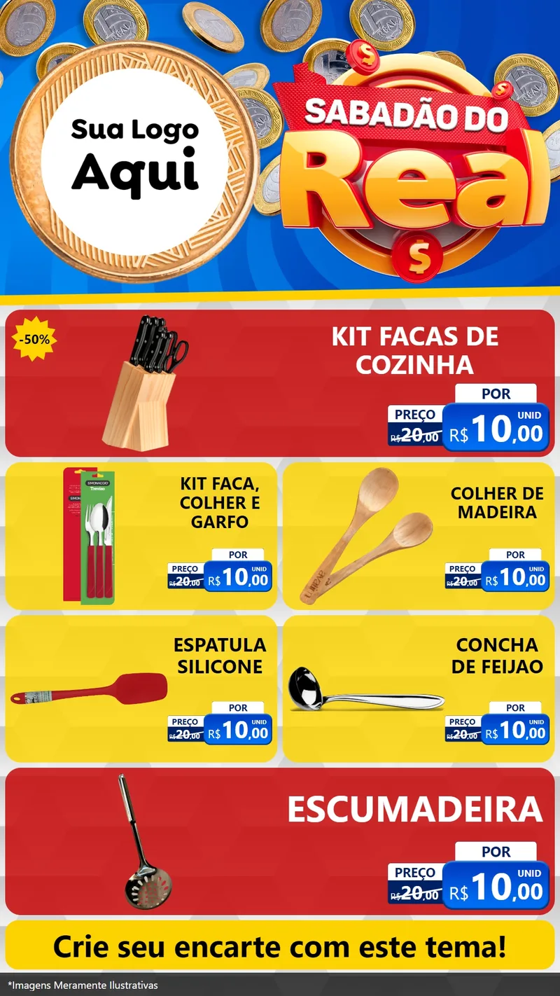 Modelo de TV para TV Vertical com o tema Sabadão do Real para Utilidades Domésticas