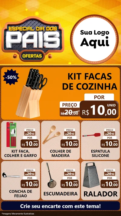 Modelo de Rede Social para Stories com o tema Especial Dia dos Pais para Utilidades Domésticas