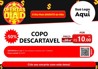 Modelo de Cartaz para Cartaz A4 Horizontal com o tema Dia D para Embalagens