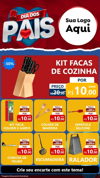Modelo de Rede Social para Stories com o tema Dia dos Pais para Utilidades Domésticas