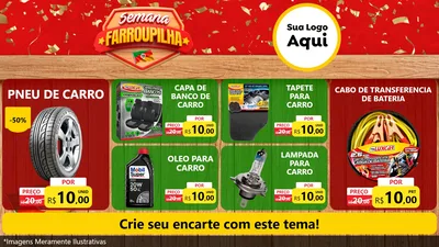 Modelo de TV para TV Horizontal com o tema Semana Farroupilha para Auto peças