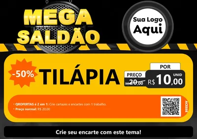 Modelo de Cartaz para Cartaz A4 Horizontal