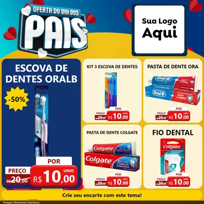 Modelo de Rede Social para Feed Facebook com o tema Oferta Do Dia Dos Pais para Higiene Pessoal