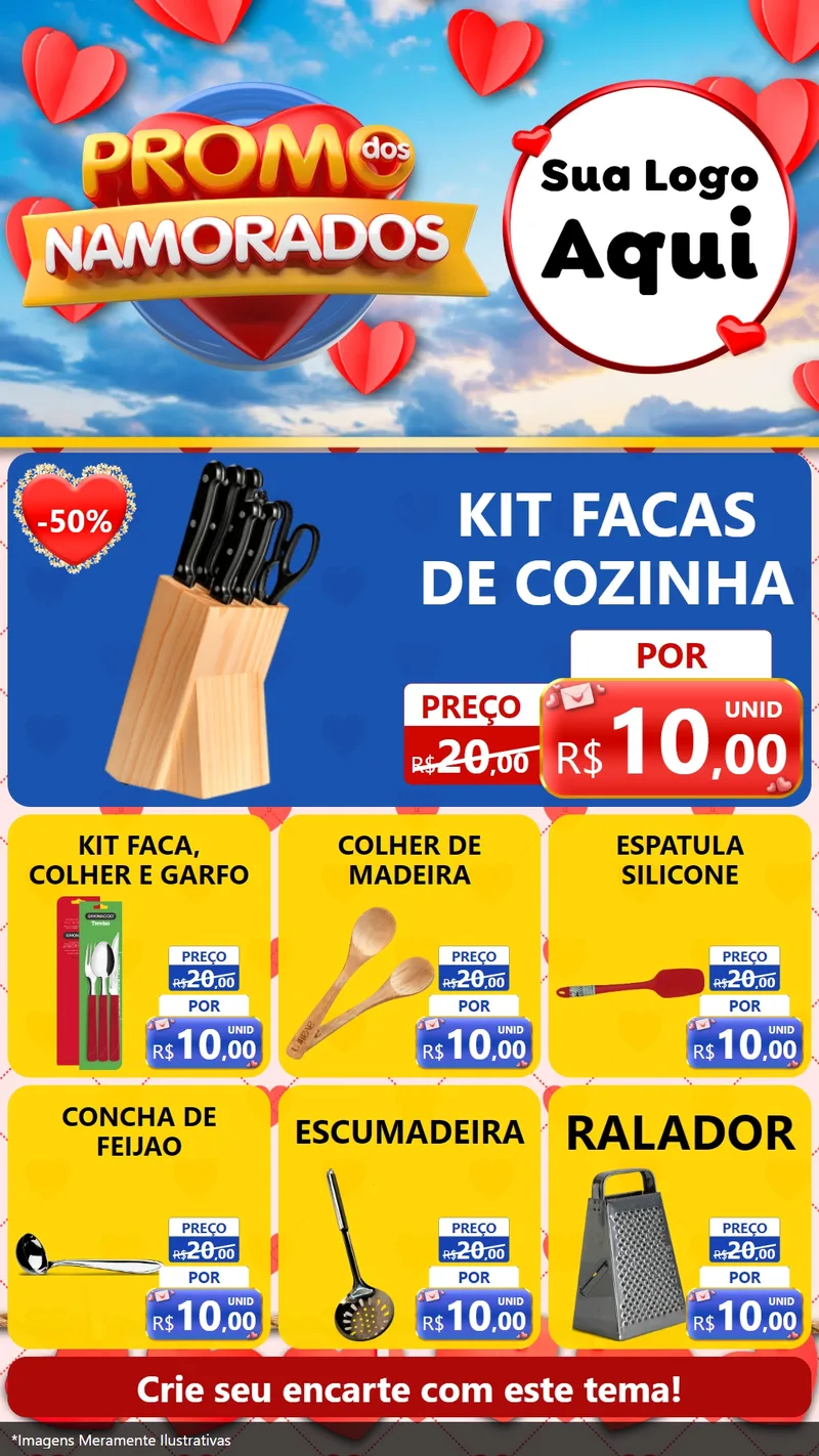 Modelo de Rede Social para Stories com o tema Promo dos Namorados para Utilidades Domésticas